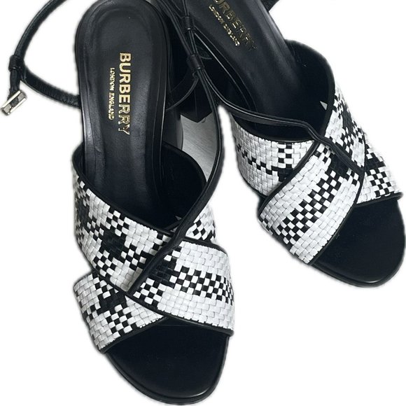 Burberry woven leather 37/6.5 - Picture 1 of 3